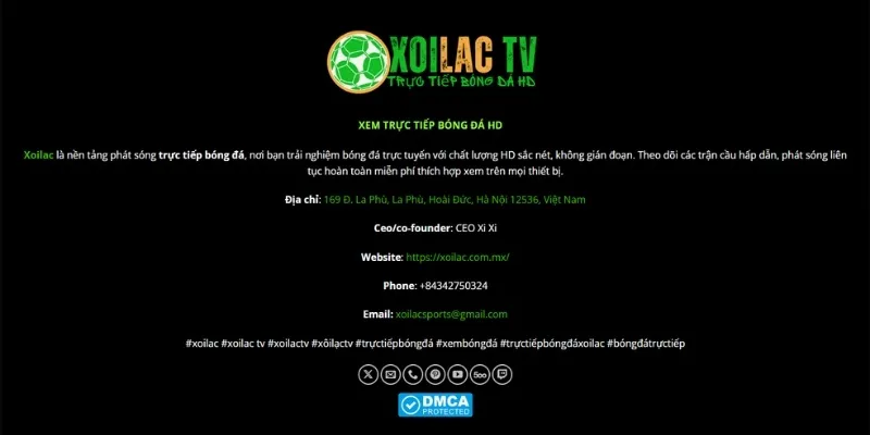 Liên hệ 3 Liên hệ Xoilac TV
